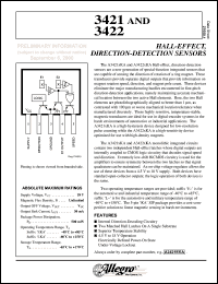 A3421LKA-TL datasheet: Hall-effect,direction-detection sensor A3421LKA-TL