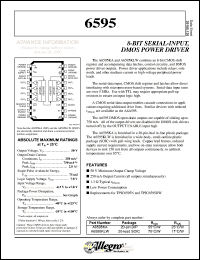 A6595KA datasheet: 8-Bit serial-input,DMOS power driver A6595KA