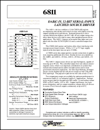 A6811EA datasheet:  DABic-IV,12-Bit serial-input,latched source driver A6811EA