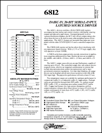 A6812SA datasheet:  DABic-IV,20-Bit serial-input,latched source driver A6812SA