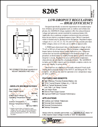 A8205SLH-2.7 datasheet: Low-dropout regulator A8205SLH-2.7