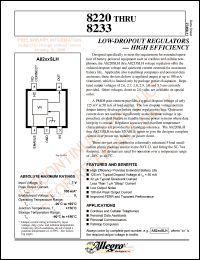 A8220SLH datasheet: Low-dropout regulator A8220SLH