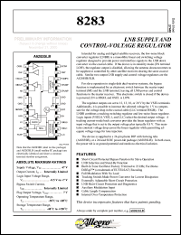 A8283SLB datasheet: LNB supply and control-voltage regulator A8283SLB