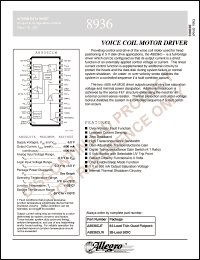 A8936CJT datasheet: Voice coil motor driver A8936CJT