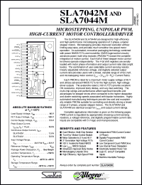 SLA7044M datasheet: Microstepping, unipolar PWM,high-current motor controller/driver SLA7044M