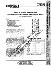 ULS-2801H datasheet: High-voltage, high-current darlington array ULS-2801H