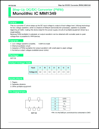 MM1349C datasheet: Step-up DC/DC coverter(PWM) MM1349C