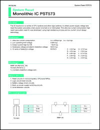 PST573DM datasheet: System reset PST573DM