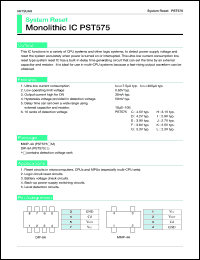PST575EM datasheet: System reset PST575EM