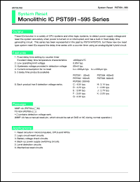 PST592HM datasheet: System reset PST592HM