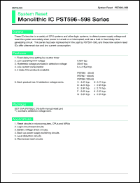 PST597DN datasheet: System reset PST597DN