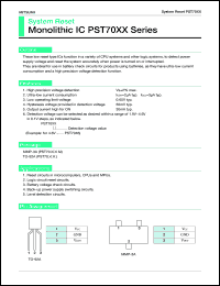 PST7020 datasheet: System reset PST7020