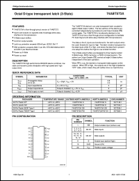 74ABT573APW datasheet: Octal D-type transparent latch (3-State) 74ABT573APW