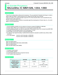 MM1354AD datasheet: Q Xpander processor MM1354AD