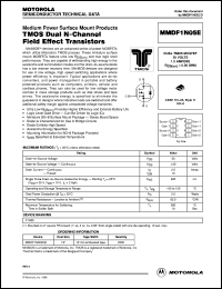MMDF1N05ER2 datasheet: TMOS dual N-channel field effect transistor MMDF1N05ER2