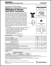 MMDF3N03HDR2 datasheet: TMOS dual N-channel field effect transistor MMDF3N03HDR2