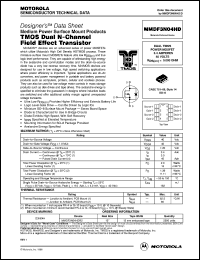 MMDF3N04HDR2 datasheet: TMOS dual N-channel field effect transistor MMDF3N04HDR2