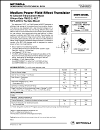 MMFT3055EL datasheet: Medium power field effect transistor MMFT3055EL