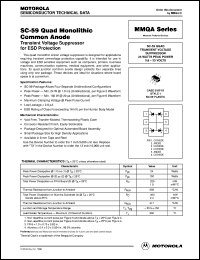 MMQA6V2T1 datasheet: SC-59 quad monolithic common anode MMQA6V2T1