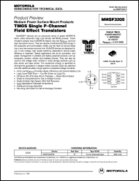 MMSF3205R2 datasheet: TMOS single P-channel field effect transistor MMSF3205R2