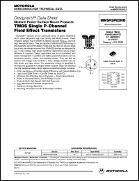 MMSF5P02HDR2 datasheet: TMOS single P-channel field effect transistor MMSF5P02HDR2