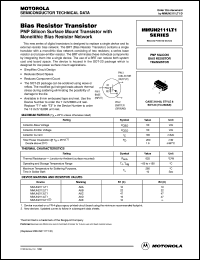 MMUN2112LT1 datasheet: Bias resistor transistor MMUN2112LT1