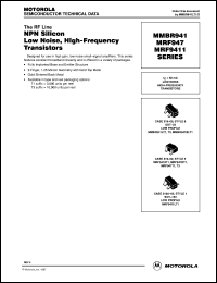 MMBR9411LT1 datasheet: NPN silicon low noise, high-frequency transistor MMBR9411LT1