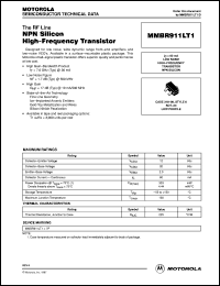 MMBR911LT1 datasheet: NPN silicon high-frequency transistor MMBR911LT1