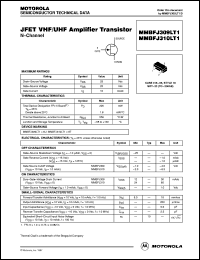 MMBFJ310LT1 datasheet: JFET VHF/UHF amplifier transistor MMBFJ310LT1