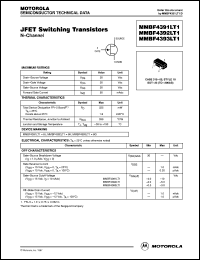 MMBF4393LT1 datasheet: JEET switching transistor MMBF4393LT1