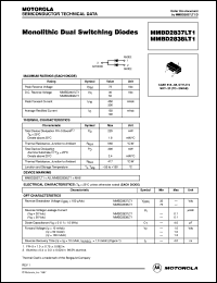 MMBD2838LT1 datasheet: Monolithic dual switching diode MMBD2838LT1