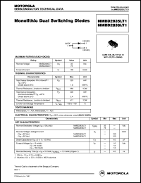 MMBD2836LT1 datasheet: Monolithic dual switching diode MMBD2836LT1