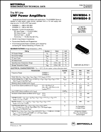 MHW804-2 datasheet: UNF power amplifier MHW804-2