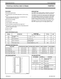 74ABT841D datasheet: 10-bit bus interface latch (3-State) 74ABT841D