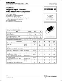 MHW6185-6A datasheet: 600 MHz CATV amplifier MHW6185-6A
