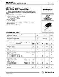 MHW6142 datasheet: 550 MHz CATV amplifier MHW6142