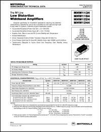 MHW1244 datasheet: Low distortion wideband amplifier MHW1244