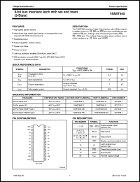 74ABT845DB datasheet: 8-bit bus interface latch with set and reset (3-State) 74ABT845DB