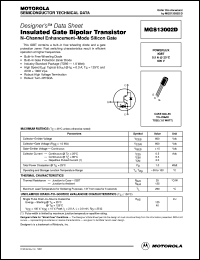 MGS13002D datasheet: Insulated gate bipolar transistor MGS13002D