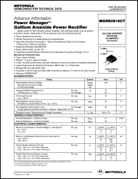 MGRB2018CT datasheet: Gallium arsenide power rectifier MGRB2018CT