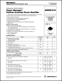 MGRB1018 datasheet: Gallium arsenide power rectifier MGRB1018