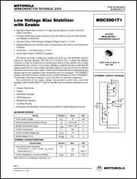MDC5001T1 datasheet: Low volrage bias stabilizer with enable MDC5001T1