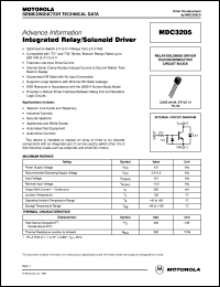 MDC3205 datasheet: Integrated relay/solenoid driver MDC3205