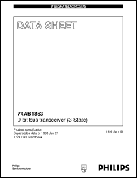 74ABT863N datasheet: 9-bit bus transceiver (3-State) 74ABT863N