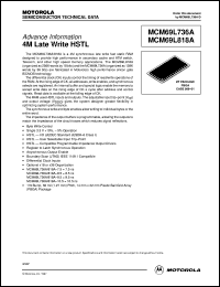 MCM69L818AZP9.5 datasheet: 4M late write HSTL MCM69L818AZP9.5