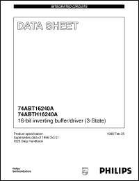 74ABT16240ADGG datasheet: 16-bit inverting buffer/driver (3-State) 74ABT16240ADGG