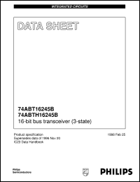 74ABT16245BDGG datasheet: 16-bit bus transceiver (3-State) 74ABT16245BDGG