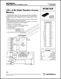 MCM6706RJ7 datasheet: 32K x 8 bit static random access memory MCM6706RJ7