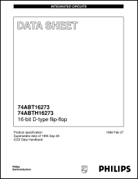 74ABT16273DL datasheet: 16-bit D-type flip-flop 74ABT16273DL