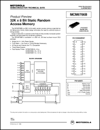 MCM6706BJ8R datasheet: 32K x 8 bit static random access memory MCM6706BJ8R